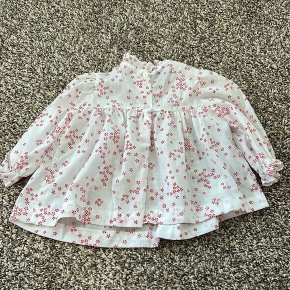 Vintage New York Kids 24M red Floral Ruffle Holiday Dress - Picture 14 of 15